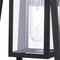 Vaxcel Blackwell 6.5-in. W Cage Frame 1 Light Dusk to Dawn Black Outdoor Wall Lantern Clear Glass T0607 - alternate 4